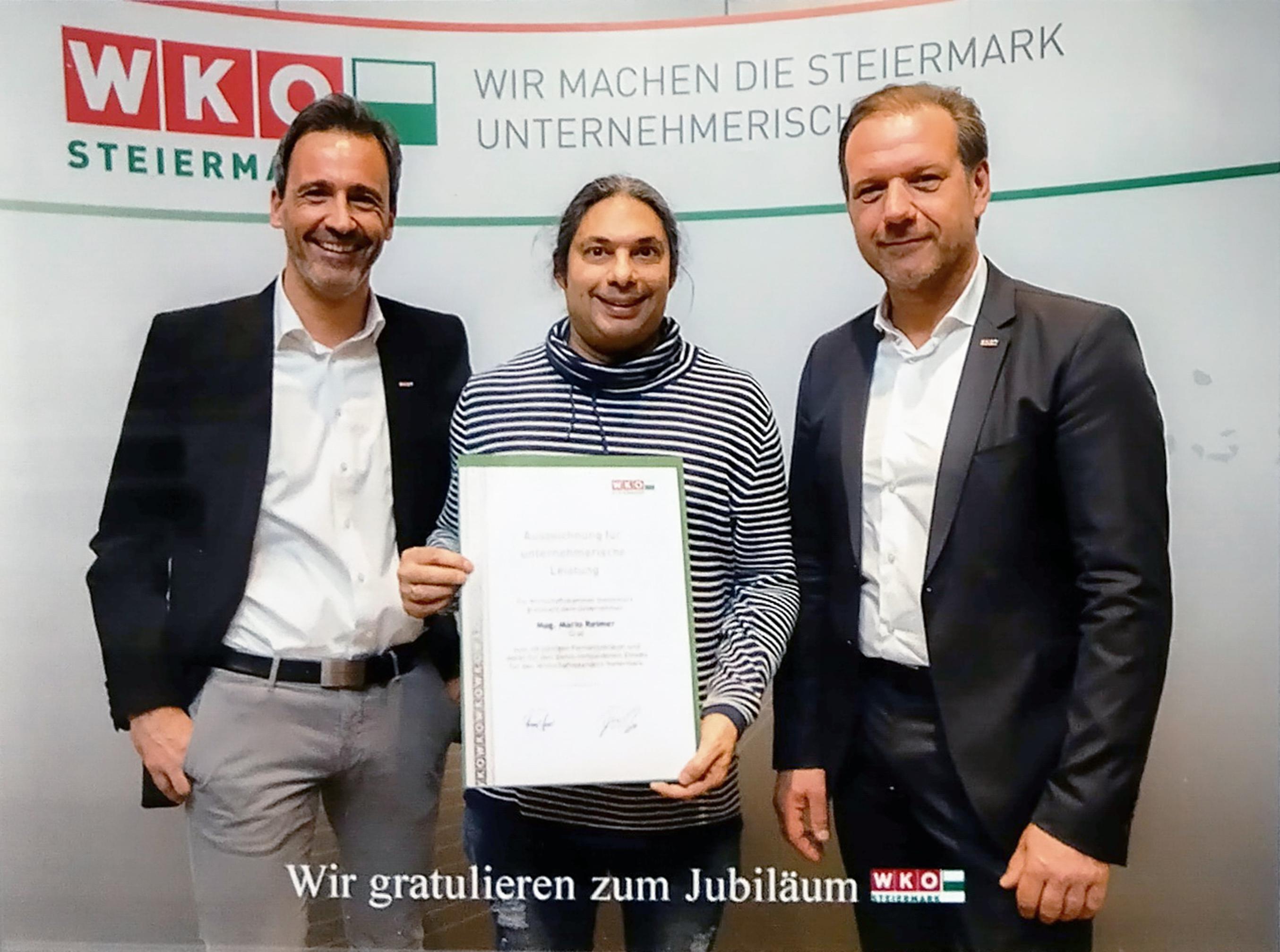 Auszeichnung für unternehmerische Leistung